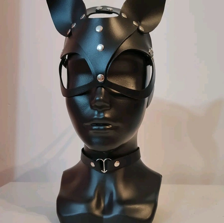 Maska lisičarke koža maska mačke koža maska zaйki BDSM pribor