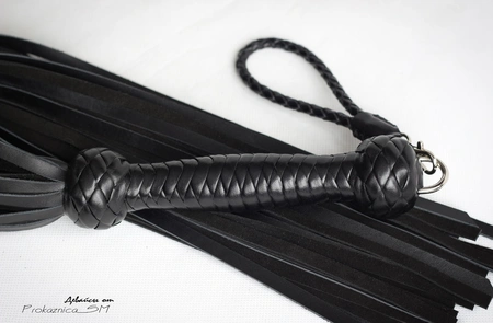 Flogger kombinovana koža i velur 50 repova