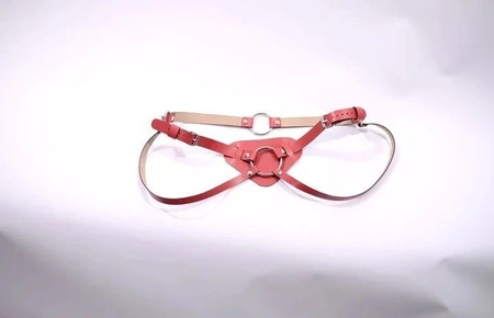 Garters: crvene kožne ženske gaćice za Strapon, BDSM Gaćice
