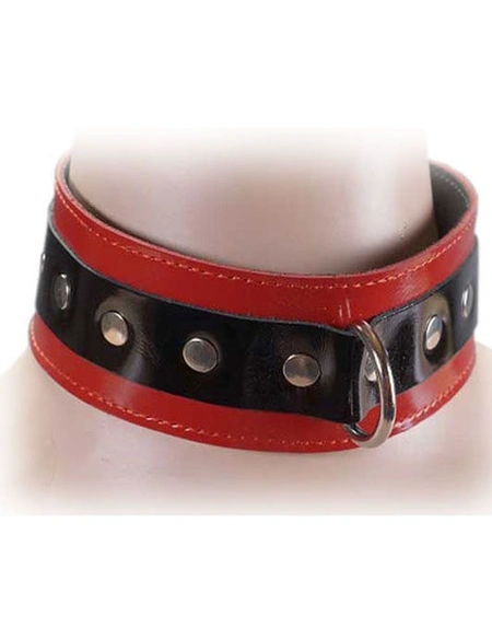 BDSM komplet od lakirane kože (ogrlica, ponoji, narukvice)