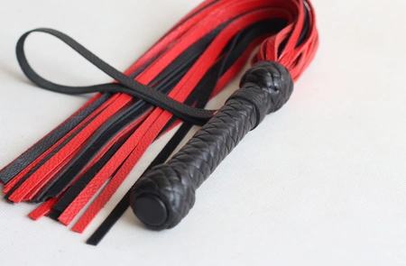 Pleteni floger crveno-crni 35 repova od 45cm