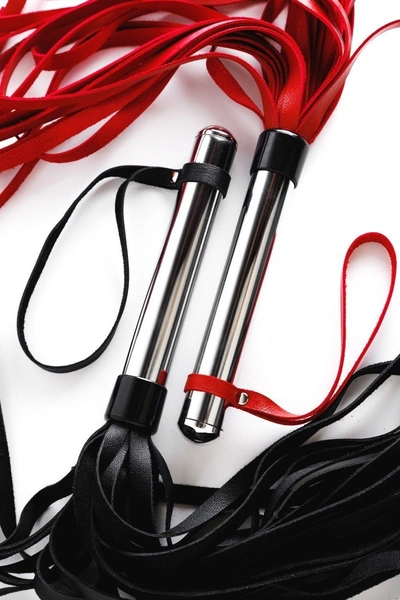 Pleteni bdsm pleteni kožni crni 55 cm