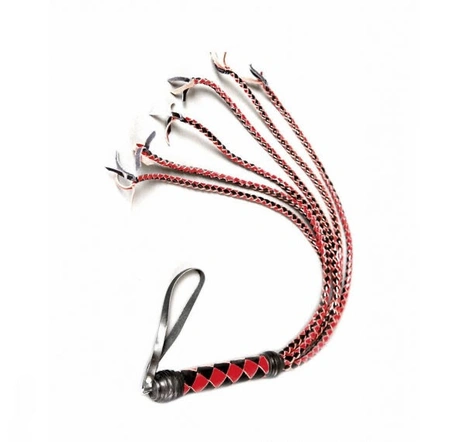 BDSM pletenica 6-lakirani kožni rep (P1103)