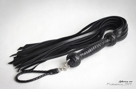 Flogger kombinovana koža i velur 50 repova