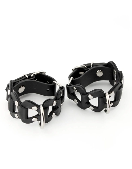 Kožne lisice-pletene od elemenata