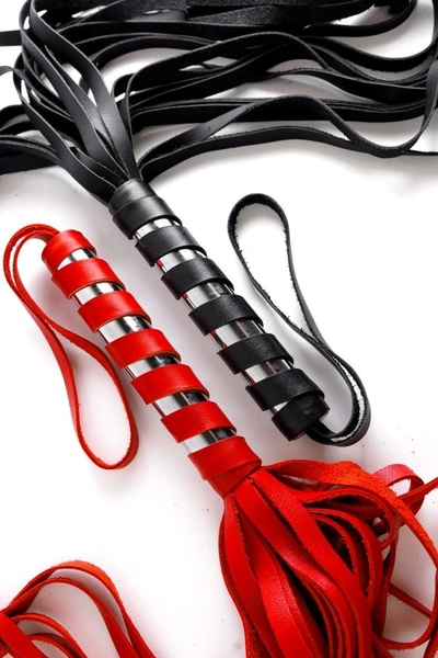 Pletenica: bdsm pletenica kožna crna 60 cm