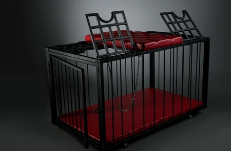 BDSM kavez Tvinnei Black / BDSM nameštaj