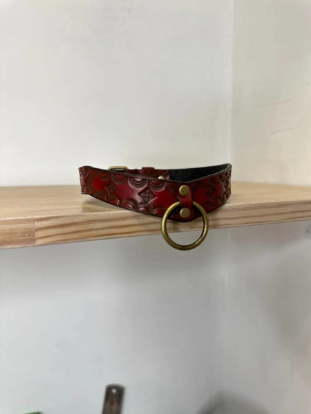 Čoker od prave reljefne kože