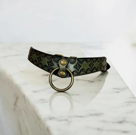 Čoker od prave reljefne kože