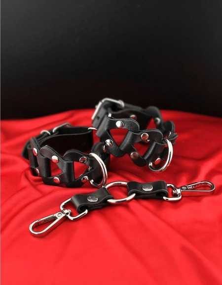 Kožne lisice-pletene od elemenata