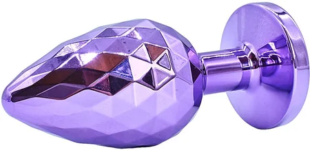 Ljubičasti aluminijumski texturni Analni čep Large