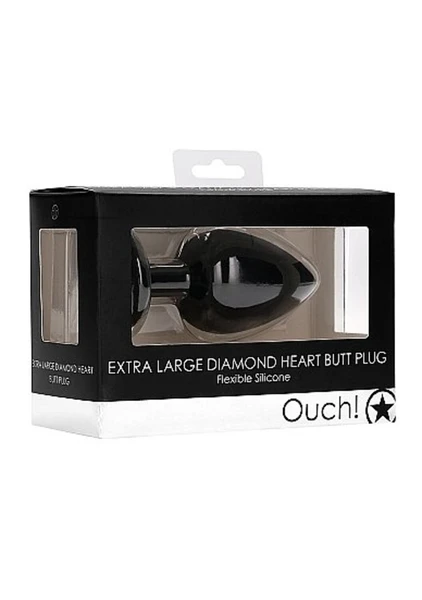 Analni pluta Extra Large Diamond Heart Butt Plug