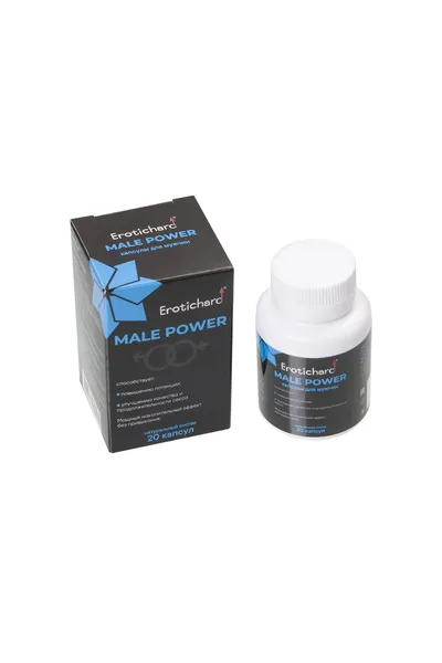 Kapsule za uzbuđenje za muškarce Erotichard, male Pover, 20 kapsula