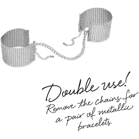 Bijoux Indiscrets Désir Metallique lisice, srebrne