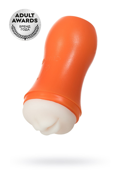 Masturbator TOYFA A-Toys Nilla, usta, TPE, narandžasta, 14 cm
