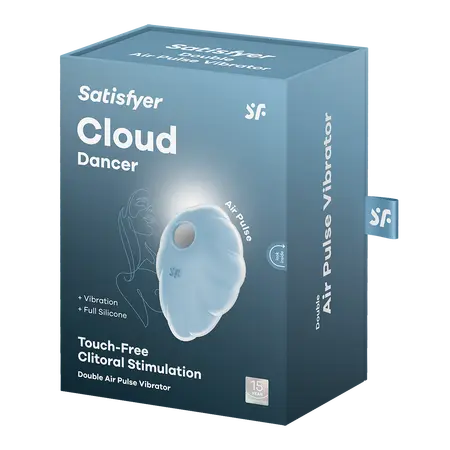 Satisfier Cloud Dancer vakuumski stimulator klitorisa, svetlo plava