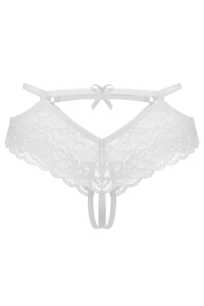 Erotske Gaćice Erolanta Agnes čipka, bela (42-44)
