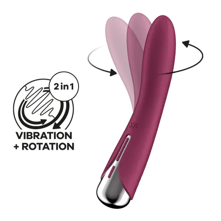 Rotirajući vibrator Satisfier Spinning Vibe 1, crvena