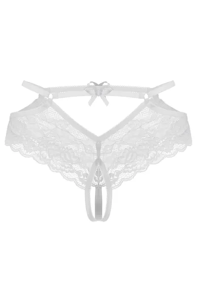 Erotske Gaćice Erolanta Agnes čipka, bela (42-44)