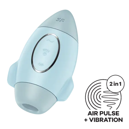 Satisfier Mission Control vakuumski stimulator klitorisa, cijan