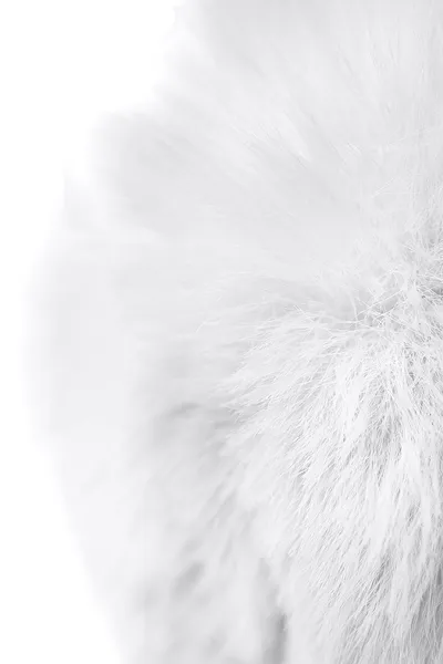 Toifa Metal analna čaura, mala, metal+veštačko krzno, srebrna, sa belim repom, 4,