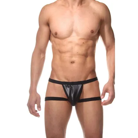 Joki muški crni sa elastičnim trakama