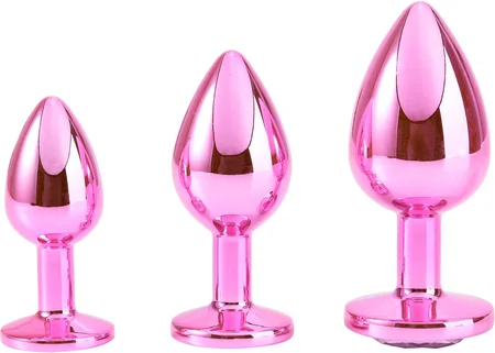 Pink Aluminium Analni čep mali