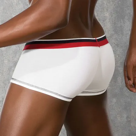 Beli boxeri na crvenoj gumici DOREANSE