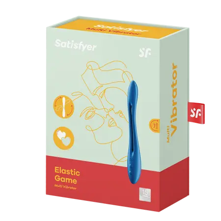 Vibracioni masažer Satisfyer Elastic Game, tamno plava