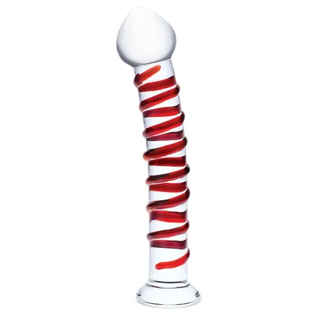 Veliki stimulator sa crvenom spiralom 10in MR. SWIRLY DILDO