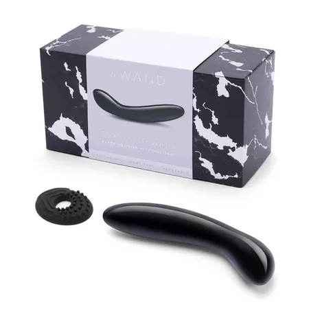 Masažer za G-tačku Le Vand Cristal G - Vand Black obsidian