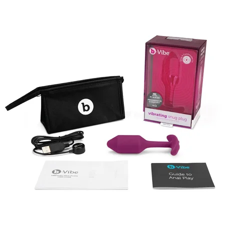 Čep za nošenje sa vibracijama Pink B-Vibe Vibrating Snug plug 2