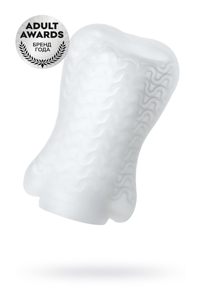 Masturbator TOYFA A-Toys Pocket Wavy, TPR, bela, 7,8 cm