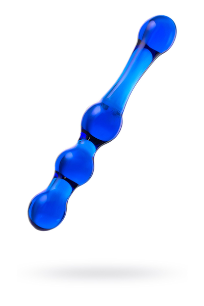 Sekus Glass dvostrani Dildo, staklo, plava, 20,5 cm