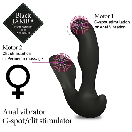 Univerzalni masažer za muškarce i žene Black Jamba Anal Vibrator