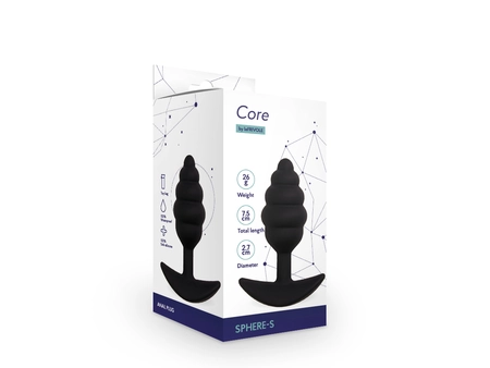 Sphere Analni čep, boja crna (Core) L