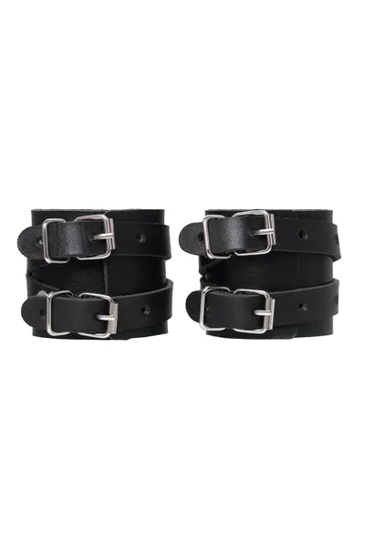 Pecado BDSM lisice, sa dve ukrštene trake, originalna spojnica, koža