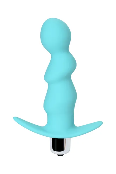 Analni vibrator stvari-Drkanje, plava, silikon, 11,5 cm