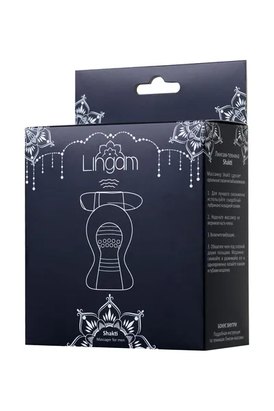 Masturbator nerealan Lingam bi TOIFA Shakti, TPE, transparentan, 9 cm
