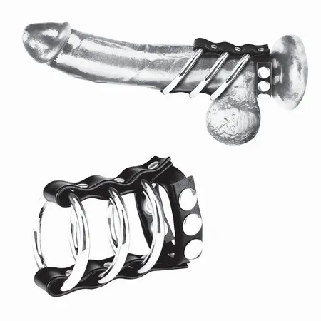 Trostruki metalni prsten po članu sa podesivom trakom