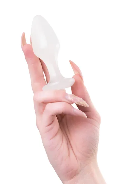 Toifa analna čaura, akril, bela, 9,5 cm, Ø 3,4 cm