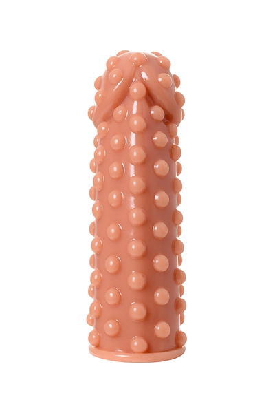 Kokos mlaznica je realna sa dodatnom stimulacijom, TPE, telesna, 12.7 cm