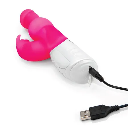 Živahni vibrator sa rotirajućim perlicama Pleasure Pearls Rabbit Pink