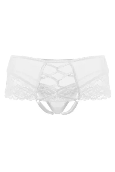 Erotske gaćice sa imitacijom čipke Erolanta Cheril, bele (42-44)