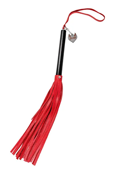 Pecado BDSM Bič, Crna drška, crveni bičevi, prirodna koža
