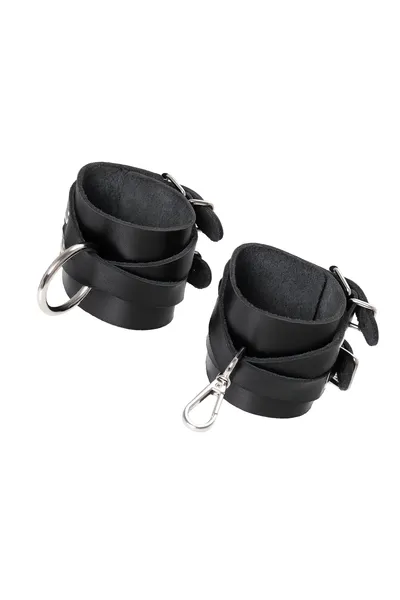 Pecado BDSM lisice, sa dve ukrštene trake, originalna spojnica, koža