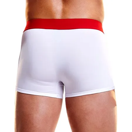 Hustlerovi beli muški boxeri sa širokom gumenom trakom od mikrovlakana