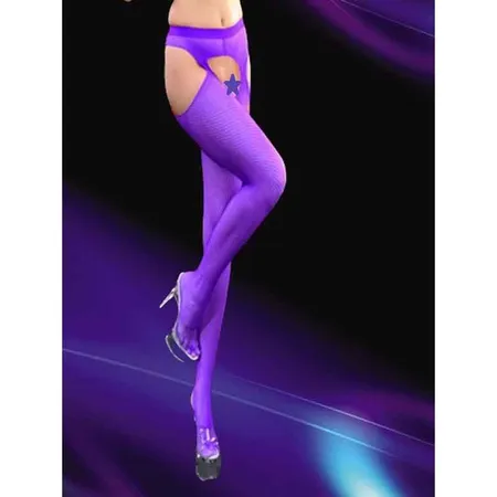 Ženske tajice sa izrezima ljubičaste