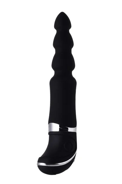 Analni vibracioni stimulator, silikon, Crna, 20,7 cm (u paketu)