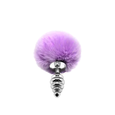 Analni čep Metal Anal Fluffly Twist Plug S Purple 70390AL